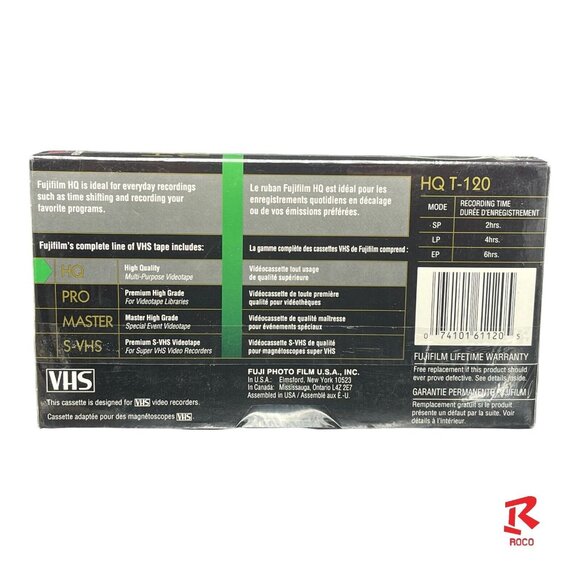 📼Fuji Film VHS Blank Video Tapes 6‎ hours HQ 120 High Quality📼 - Picture 4 of 7